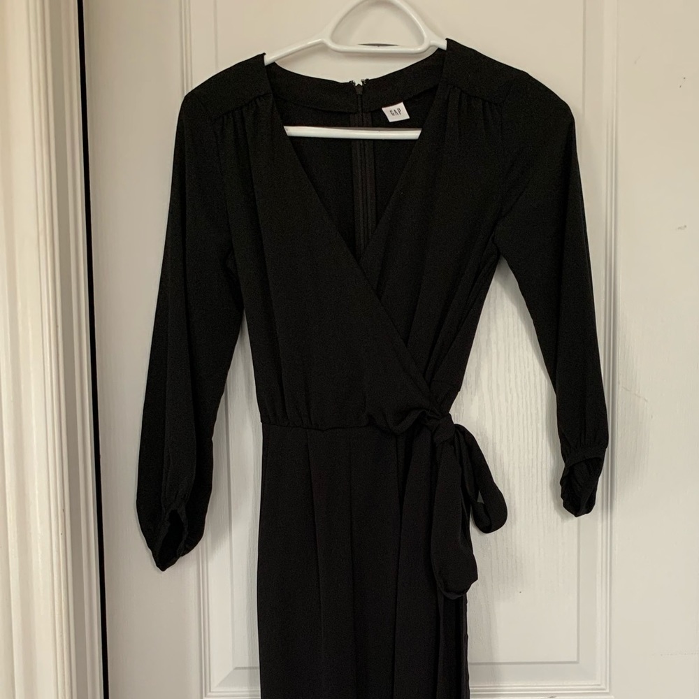 Black Gap wrap jumpsuit